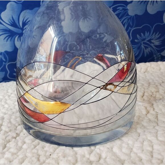 Art Deco Whiskey Decanter Glass Vintage - Picture 4 of 12